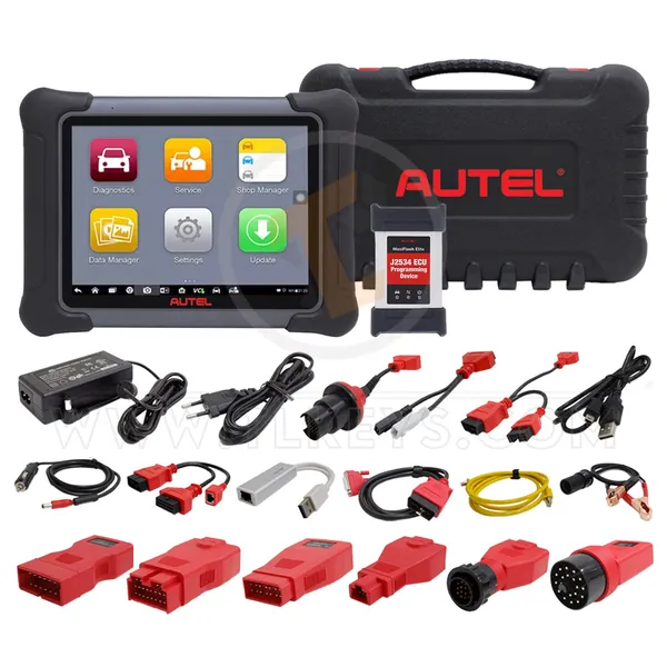 MaxiSYS Elite OBD2 Bi-Directional Diagnostic Scanner Device And J2534 Key Programming Diagnostics Tools