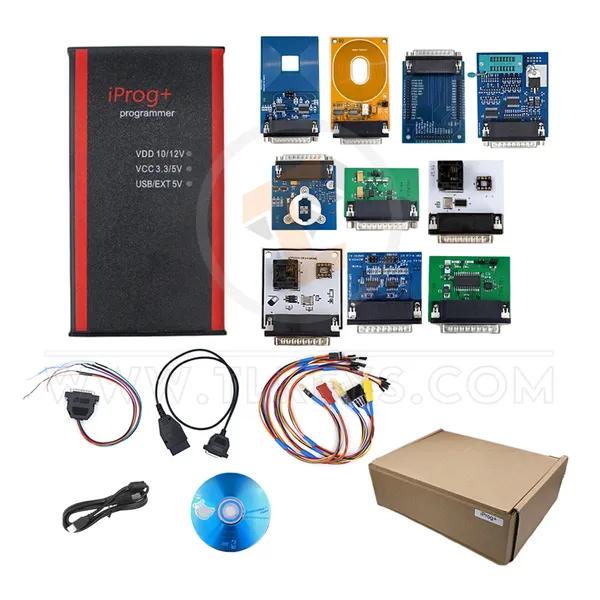 iPROG+ Programmer V84 Support 3-in-1 IMMO + Airbag Reset Replace airbag