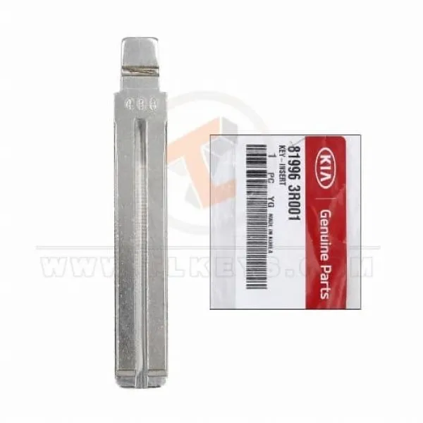 Genuine KIA Sorento 2013 Insert Key Blade 81996-3R001 Blade Type Key Blade