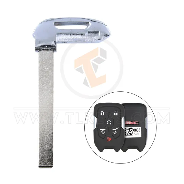 Chevrolet GMC 2014-2017 Smart Emergency Key Blade Status Aftermarket