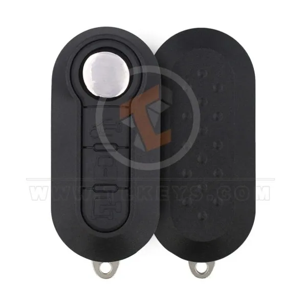 Fiat Flip Key Shell 3B Aftermarket Brand Battery Type CR2025