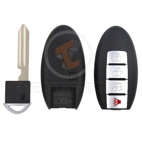 Infiniti Smart Remote Shell 4 Buttons Sedan Trunk Without Side Lock Buttons 4