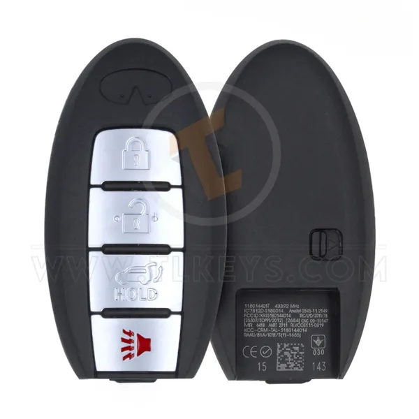 Infiniti QX56 2008-2010 Smart Key Remote Shell 4 Buttons Buttons 4