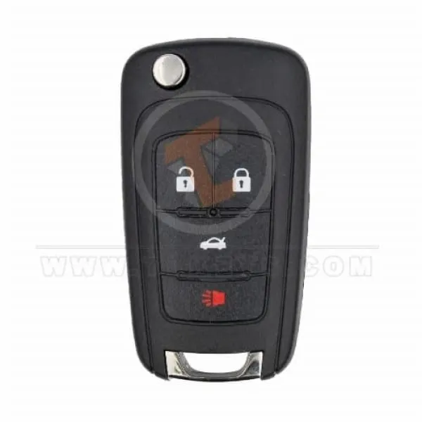 Opel 2012-2015 Flip Key Remote Shell 4 Buttons Aftermarket Brand Remote Shell