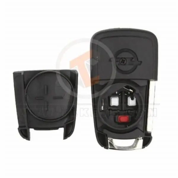 Opel 2012-2015 Flip Key Remote Shell 5 Buttons Aftermarket Brand Remote Shell