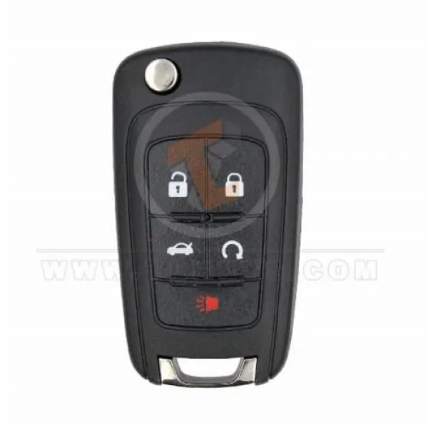 Opel 2012-2015 Flip Key Remote Shell 5 Buttons Aftermarket Brand 
