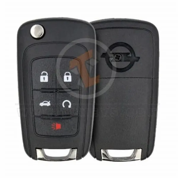 opel 2012-2015 flip key remote shell 5 buttons Buttons 2