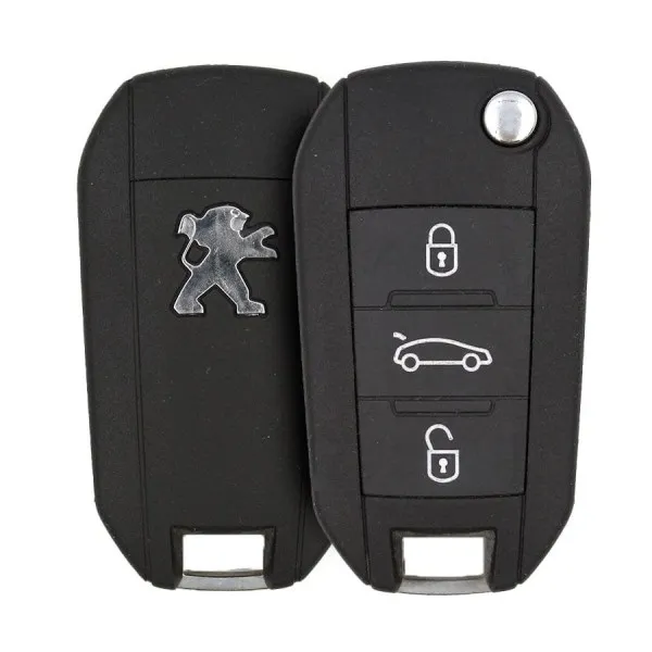Peugeot 508 Flip Key Remote Shell 3 Buttons Buttons 2
