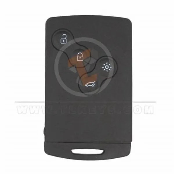 Renault Fluence Megane 3 Key Remote Card Shell 4 Buttons HUF Blade Emergency Key/blade Included