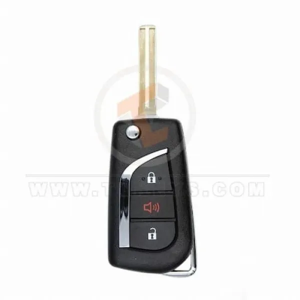Toyota Crown 2016-2020 Flip Key Remote Shell 3 Buttons ( Alarm ) Remote Shell