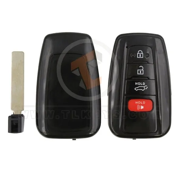 Toyota Smart Remote Shell 3+1 Buttons SUV Trunk With Mirror Painted Status Aftermarket