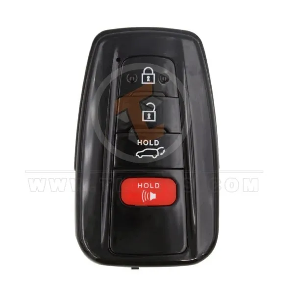 Toyota Smart Remote Shell 3+1 Buttons SUV Trunk With Mirror Painted Panic Button Yes