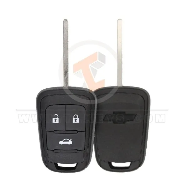 Chevrolet 2014-2018 Head Key Remote Shell 3 Button Buttons 2