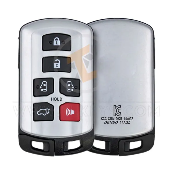 Toyota Sienna 2011-2017 Smart Key Remote Shell 6 Buttons Aftermarket Panic Button Yes