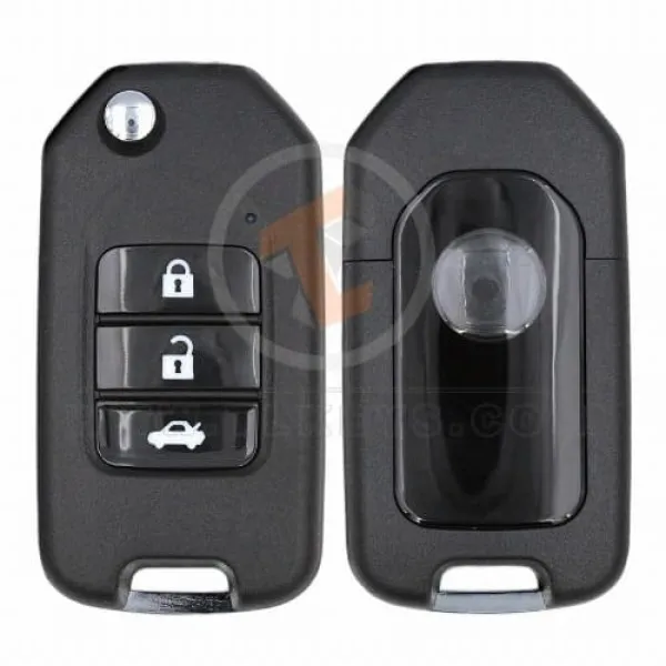 KeyDiy KD Flip Key Remote 3 Buttons Honda Type B10-3 Status Aftermarket