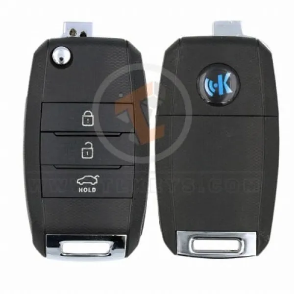 KeyDiy KD Flip Key Remote 3 Buttons Kia Type B19-3 KeyDiy Remote Type B Series