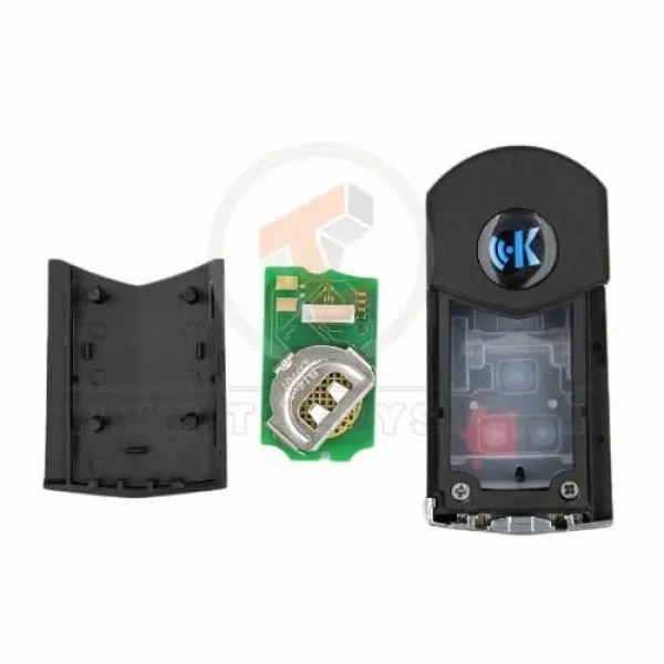 KeyDiy KD Flip Key Remote 4 Buttons Mazda Type B14-3+1 Panic Button Yes
