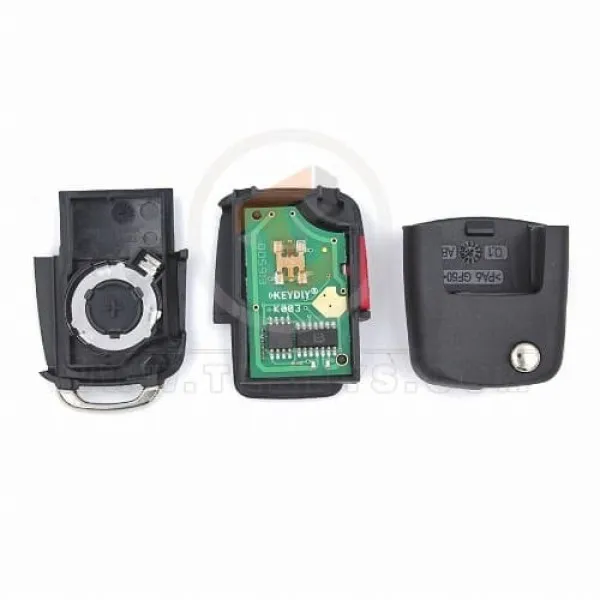Keydiy KD Flip Key Remote 4 buttons Volkswagen Skoda Seat type B01-3+1 Panic Button Yes