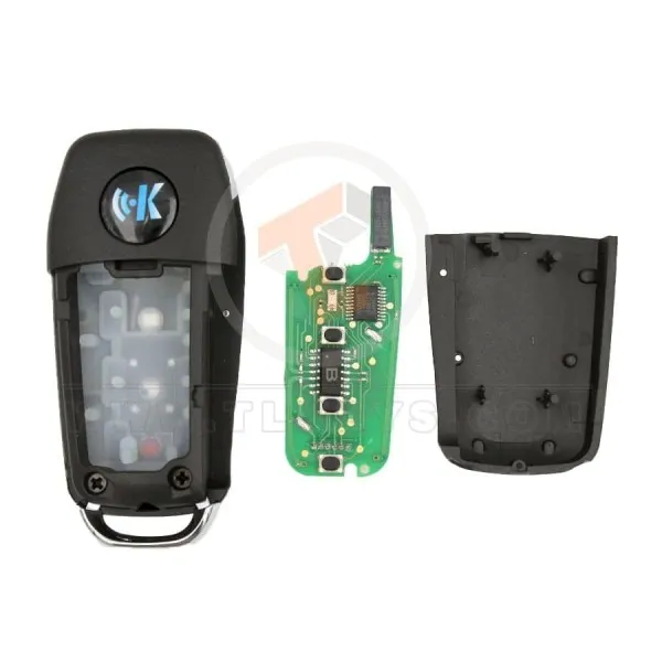 KeyDiy KD Universal Flip Key Remote 3+1 Buttons Ford Type NB12-4 Panic Button Yes