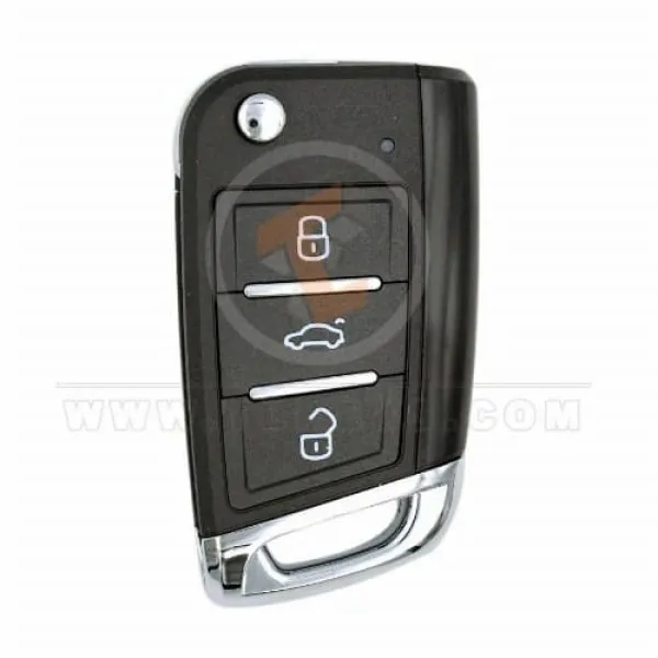 KeyDiy KD Flip Key Remote 3 Buttons Volkswagen Type ZB15-3 KeyDiy Remote Type ZB Smart Proximity Series
