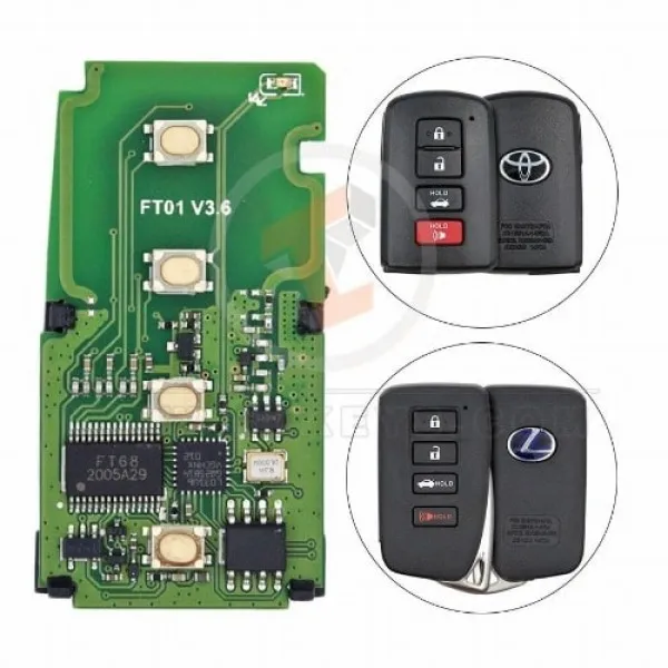 Lonsdor Toyota Camry Corolla Avalon 2013-2018 Smart Key 4 Buttons Panic Button Yes