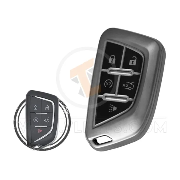 TPU Key Fob Cover Case For Cadillac CT4 CT5 Buttons 5