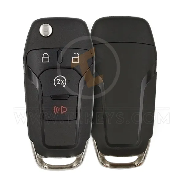 Ford F150 F250 Flip Key Remote 2015 2020 902MHz 4 Buttons Panic Button Yes
