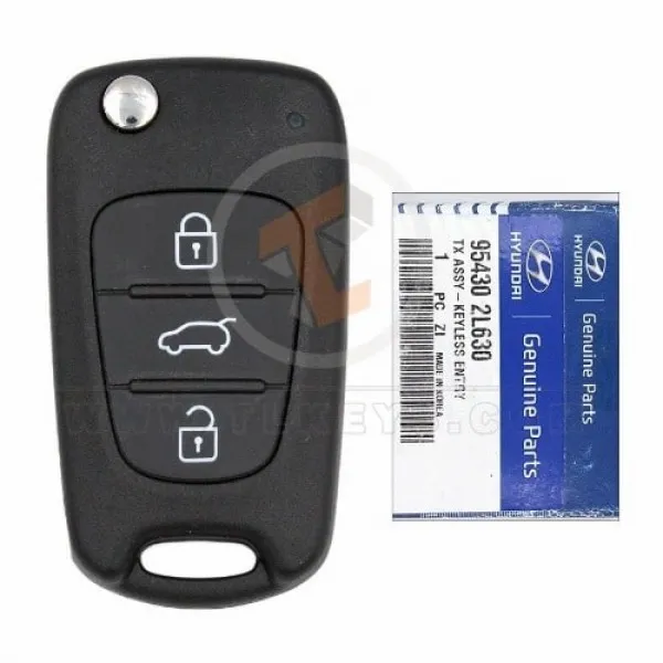 Genuine Hyundai I30 Flip Key Remote 2008 2012 P/N: 95430-2L630 433MHz Transponder Chip ID 46