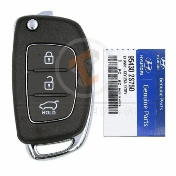 Genuine Hyundai Tucson Tucson IX35 Flip Key Remote 2013 P/N: 95430-2S750 Transponder Chip ID 46