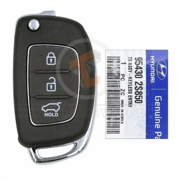 Genuine Hyundai Tucson IX35 Flip Key Remote 2014 2022 P/N: 95430-2S850 Battery Type CR2032