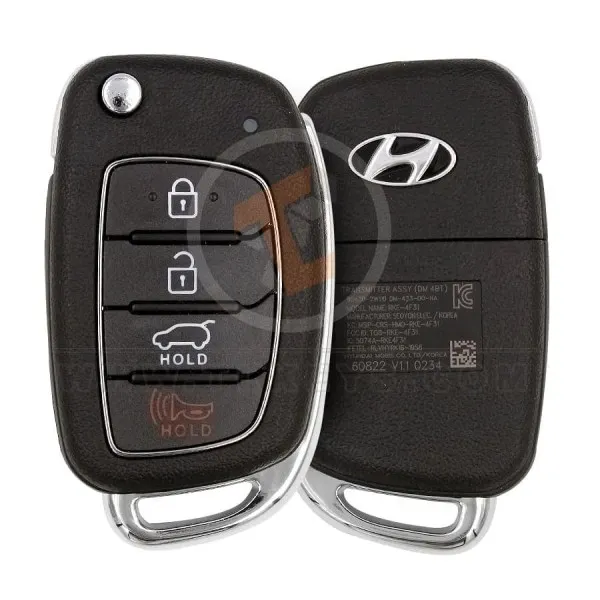 Genuine Hyundai Santa Fe Flip Key Remote 2015 2019 P/N: 95430-2W110 Buttons 4