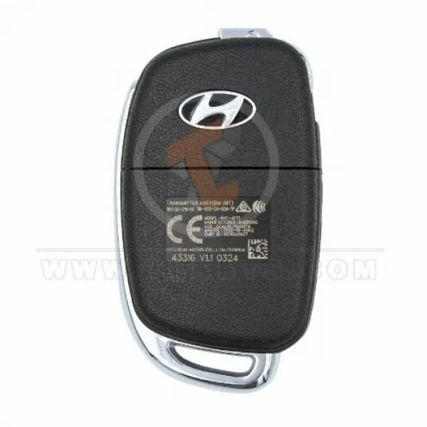 Genuine Hyundai Santa Fe Flip Key Remote 2014 2018 P/N: 95430-2W410 Remote Type Flip Key Remote