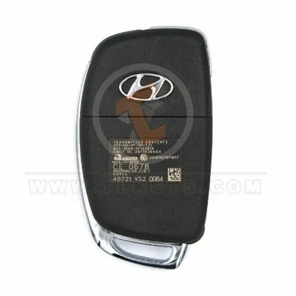 Genuine Hyundai Azera I40 Flip Key Remote 2013 P/N: 95430-3Z521 Frequency 433MHz