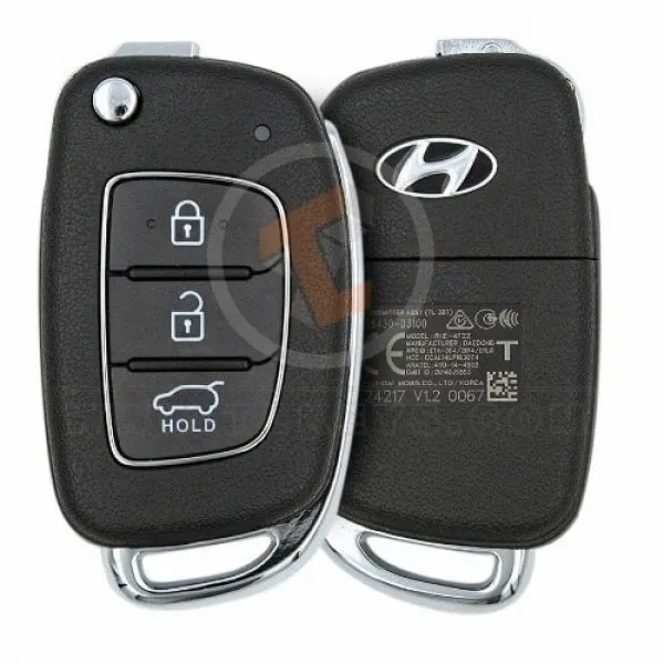 Genuine Hyundai Tucson Flip Key Remote 2015 2019 P/N: 95430-D3100 Buttons 3