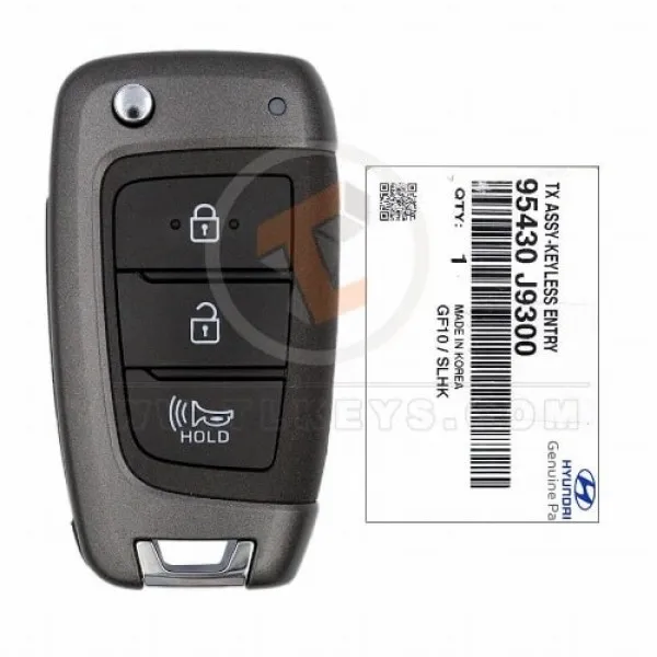 Genuine Hyundai Kona Flip Key Remote P/N: 95430-J9300 433MHz Panic Button Yes