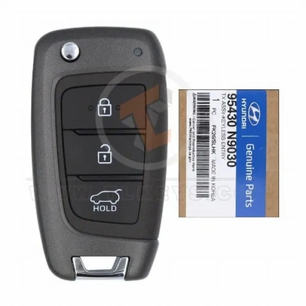 Genuine Hyundai Tucson Flip Key Remote 2021 2023 P/N: 95430-N9030  Transponder Chip Hitag 3