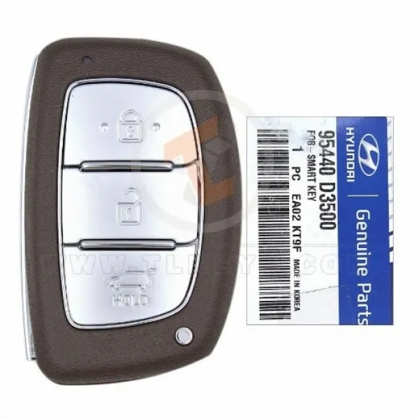 Genuine Hyundai Tucson Smart Proximity P/N: 95440-D3500 433MHz Buttons 3