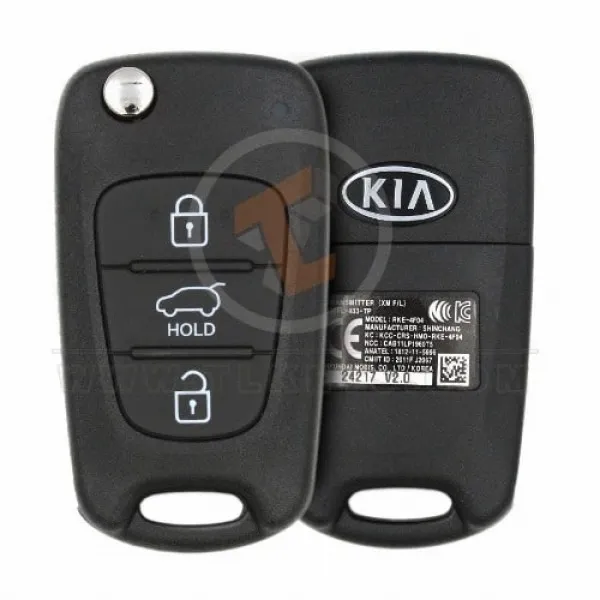 Genuine Kia Sorento Flip Key Remote 2012 2014 P/N: 95430-2P910 433MHz Transponder Chip Hitag 2
