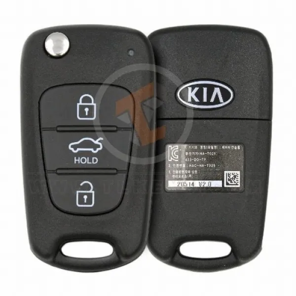 Genuine Kia Cadenza Flip Key Remote 2014 2016 P/N: 95430-3R500 433MHz Transponder Chip ID 46
