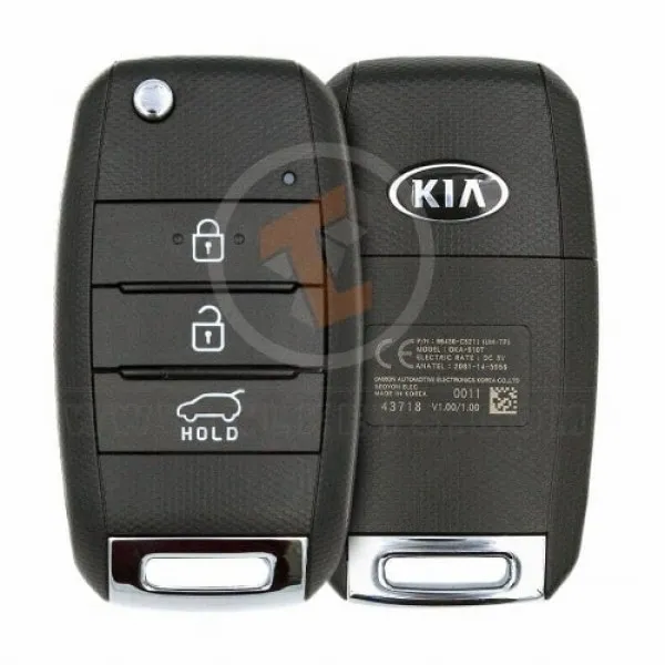 Genuine Kia Sorento Flip Key Remote 2015 2019 P/N: 95430-C5211 433MHz Transponder Chip DST80