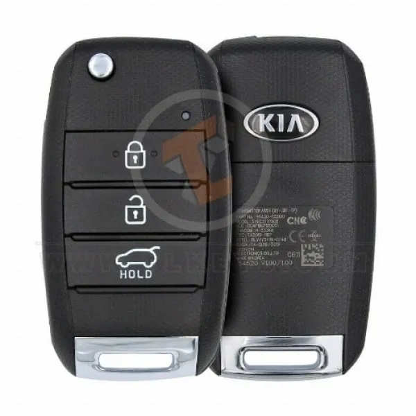 Genuine Kia Sonet Flip Key Remote 2021 2022 P/N: 95430-CC000 433MHz Transponder Chip ID 8A