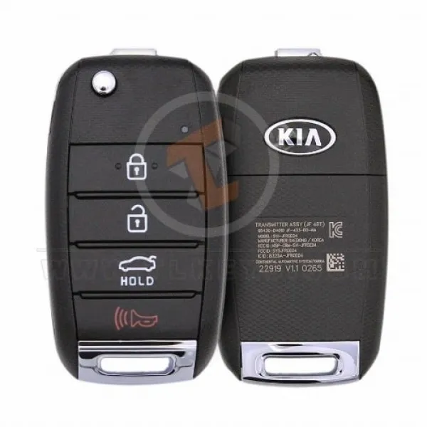 Genuine Kia Optima Flip Key Remote 2016 2020 P/N: 95430-D4010 433MHz Panic Button Yes