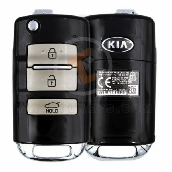 Genuine Kia Cadenza Flip Key Remote 2016 2020 P/N: 95430-F6100 433MHz Transponder Chip DST80
