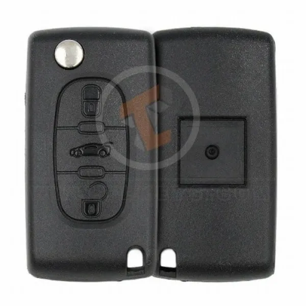  Peugeot 307 Flip Key Remote 2006 2011 433MHz 3 Buttons Status Aftermarket