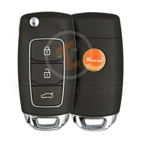 Xhorse XKHY05EN Wired Flip Key Remote 3 Buttons Without Chip Xhorse