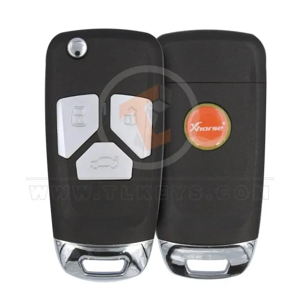 Xhorse XNAU01EN Wireless Flip Key Remote 3 buttons Xhorse Remote Type Wireless Remote