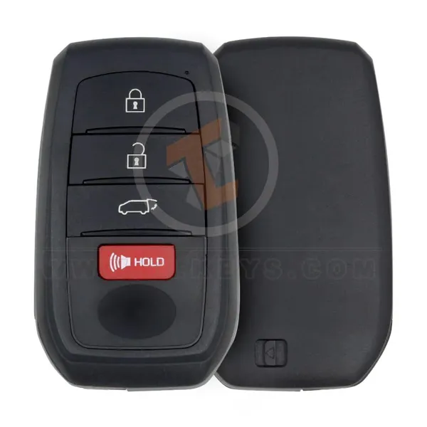 KeyDiy TB01-4 Toyota Lexus Universal Smart Key Remote 3+1 Buttons With 8A Transponder Chip Buttons 4