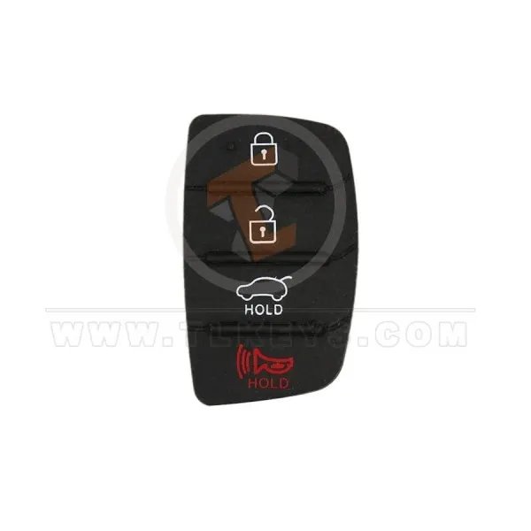Replacement Rubber Pad Silicon 4 buttons for Hyundai Status Aftermarket