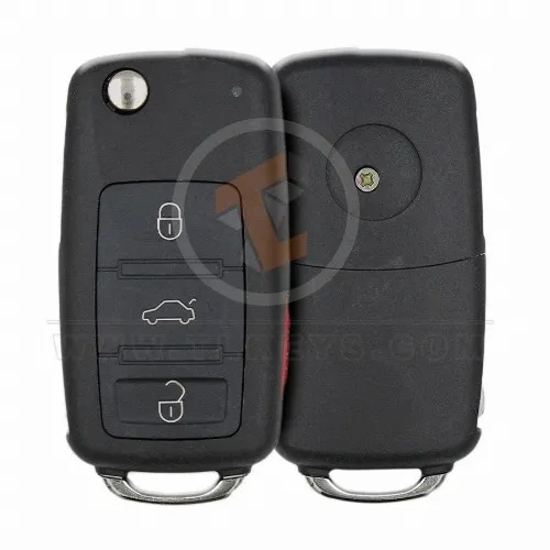 Volkswagen Touareg Flip Key Remote 2002 2010 4 Buttons Remote Type Flip Key Remote