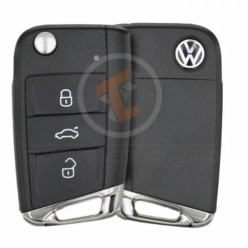 Genuine Volkswagen Flip Key Remote P/N: 5G0 959 752 BC 434MHz Remote Type Flip Key Remote